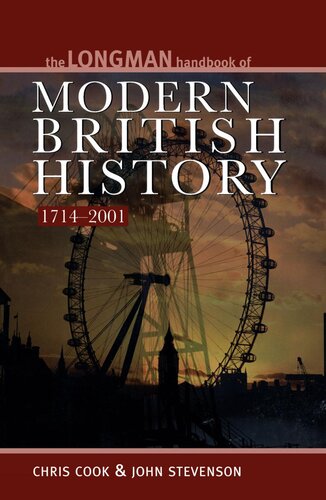 Longman Handbook To Modern British History 1714 2001 Chris Cook