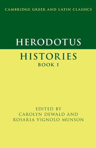 Herodotus Histories Book I Carolyn Dewald Editor Rosaria Vignolo Munson Editor