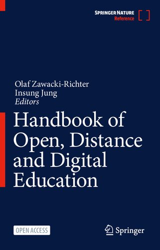 Handbook Of Open Distance And Digital Education Olaf Zawackirichter