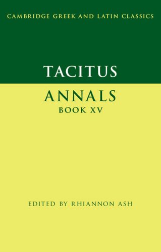 Tacitus Annals Book Xv Rhiannon Ash