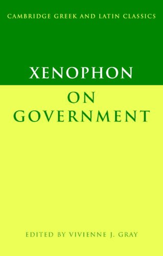 Xenophon On Government Vivienne J Gray Editor