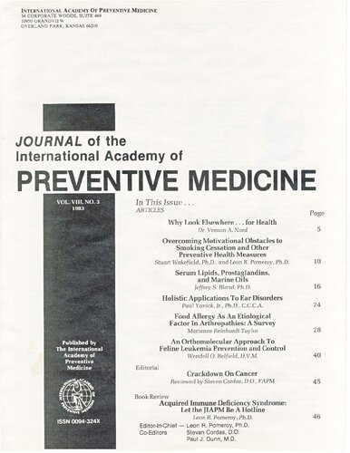 An Orthomolecular Approach To Feline Leukemia Prevention And Control With Vitamin C Sodium Ascorbate By Wendell Belfield Author Of How To Have A Healthier Dog And The Very Healthy Cat Book Wendell O Belfield