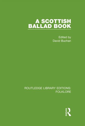 A Scottish Ballad Book David Buchan