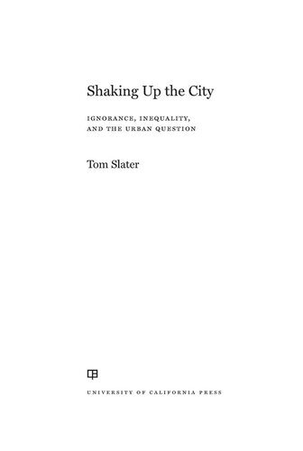 Shaking Up The City Tom Slater