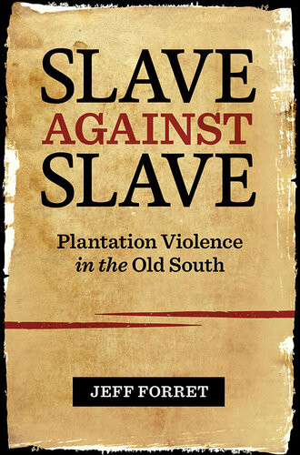 Slave Against Slave Plantation Violence In The Old South Jeff Forret