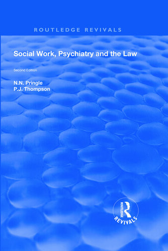 Social Work Psychiatry And The Law 2nd Edition Nn Pringle