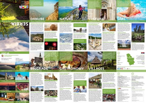 Serbia Tourist Map National Tourism Organisation Of Serbia