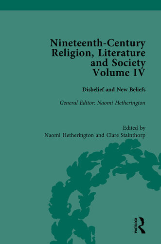Nineteenthcentury Religion Literature And Society Naomi Hetherington
