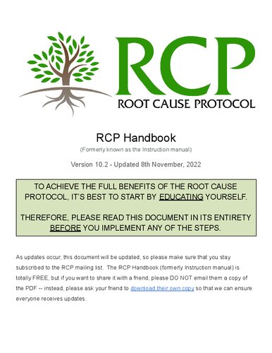 Root Cause Protocol Rcp Vitamin C Magnesium Copper Iron Etc Morley Robbins