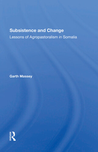 Subsistence And Change Garth Massey