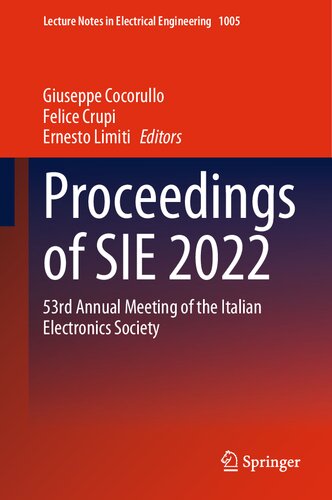 Proceedings Of Sie 2022 53rd Annual Meeting Of The Italian Electronics Society Giuseppe Cocorullo
