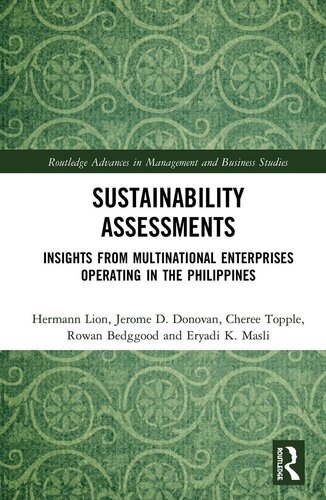 Sustainability Assessments Insights From Multinational Enterprises Operating In The Philippines Hermann Lion