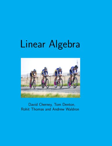 Linear Algebra David Cherney Tom Denton Andrew Kenneth Waldron