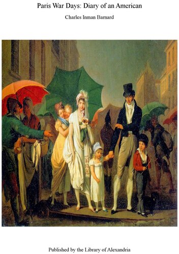 Paris War Days Charles Inman Barnard