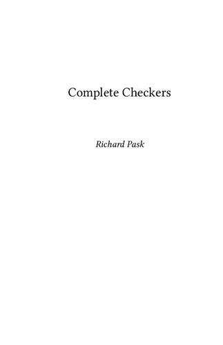 Complete Checkers 2 Revised Richard Pask
