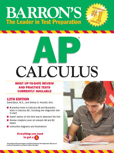 Barrons Ap Calculus 12th Edition David Bock Ms And Shirley O Hockett