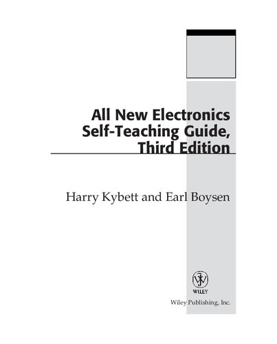 All New Electronics Selfteaching Guide Harry Kybett Earl Boysen