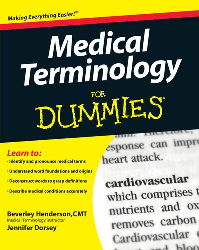 Medical Terminology For Dummies Beverley Henderson Jennifer Lee Dorsey