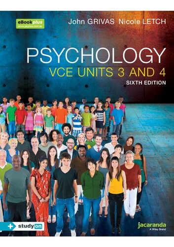 Psychology Vce Units 3 4 6th Edition John Grivas Nicole Letch