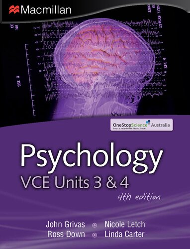 Psychology Vce Units 3 4 4th Edition John Grivas Ross Down Linda Carter Nicole Letch