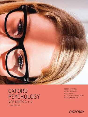 Oxford Psychology Vce Units 3 4 3rd Edition Roger Edwards Karen Marangio