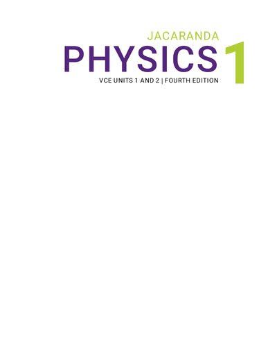 Jacaranda Physics 1 Vce Units 1 2 4th Edition Dan Okeefe