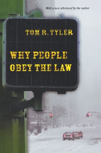 Why People Obey The Law Tom R Tyler