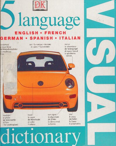 5 Language Visual Dictionary English French German Spanish Italian American Dorling Kindersley Publishing