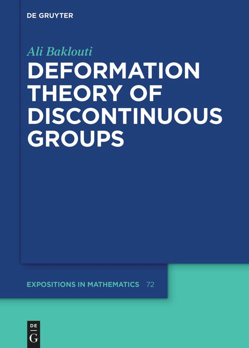 Deformation Theory Of Discontinuous Groups Ali Baklouti