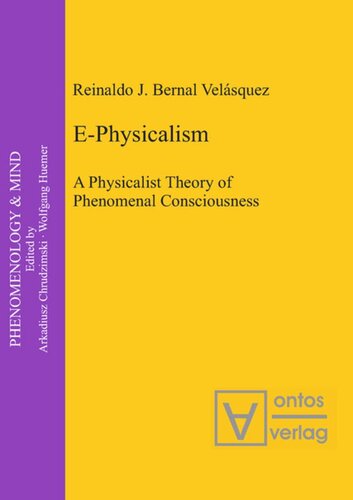 Ephysicalism A Physicalist Theory Of Phenomenal Consciousness Reinaldo J Bernal Velsquez