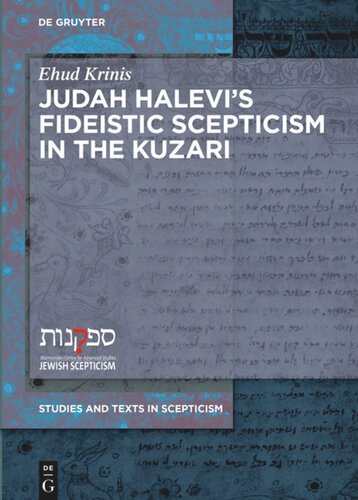 Judah Halevis Fideistic Scepticism In The Kuzari Ehud Krinis Deutsche Forschungsgemeinschaft