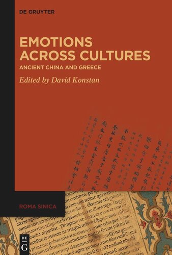 Emotions Across Cultures Ancient China And Greece David Konstan Editor