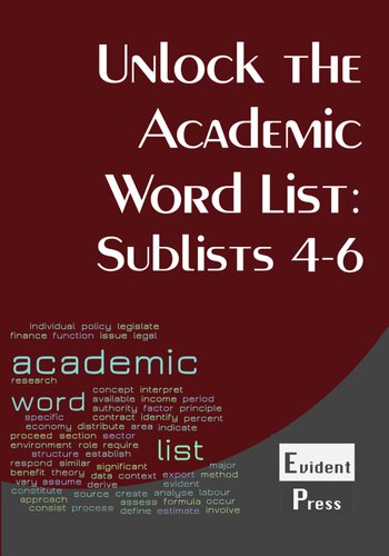 Unlock The Academic Word List Sublists 46 Sheldon Smith