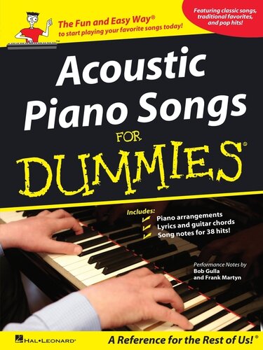 Acoustic Piano Songs For Dummies Songbook Hal Leonard Corp