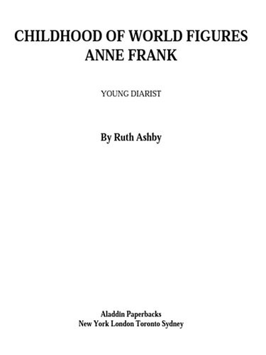 Anne Frank Young Diarist Ruth Ashby