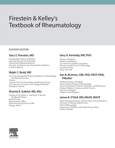 Firestein Kelleys Textbook Of Rheumatology 11th Edition Gary S Firestein Ralph C Budd Sherine E Gabriel Gary A Koretzky Iain B Mcinnes James R Odell