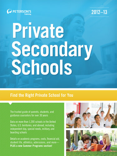Private Secondary Schools 201213 33th Edition Petersons