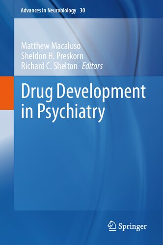 Drug Development In Psychiatry Matthew Macaluso Sheldon H Preskorn