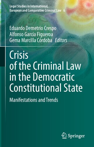 Crisis Of The Criminal Law In The Democratic Constitutional State Manifestations And Trends Eduardo Demetrio Crespo