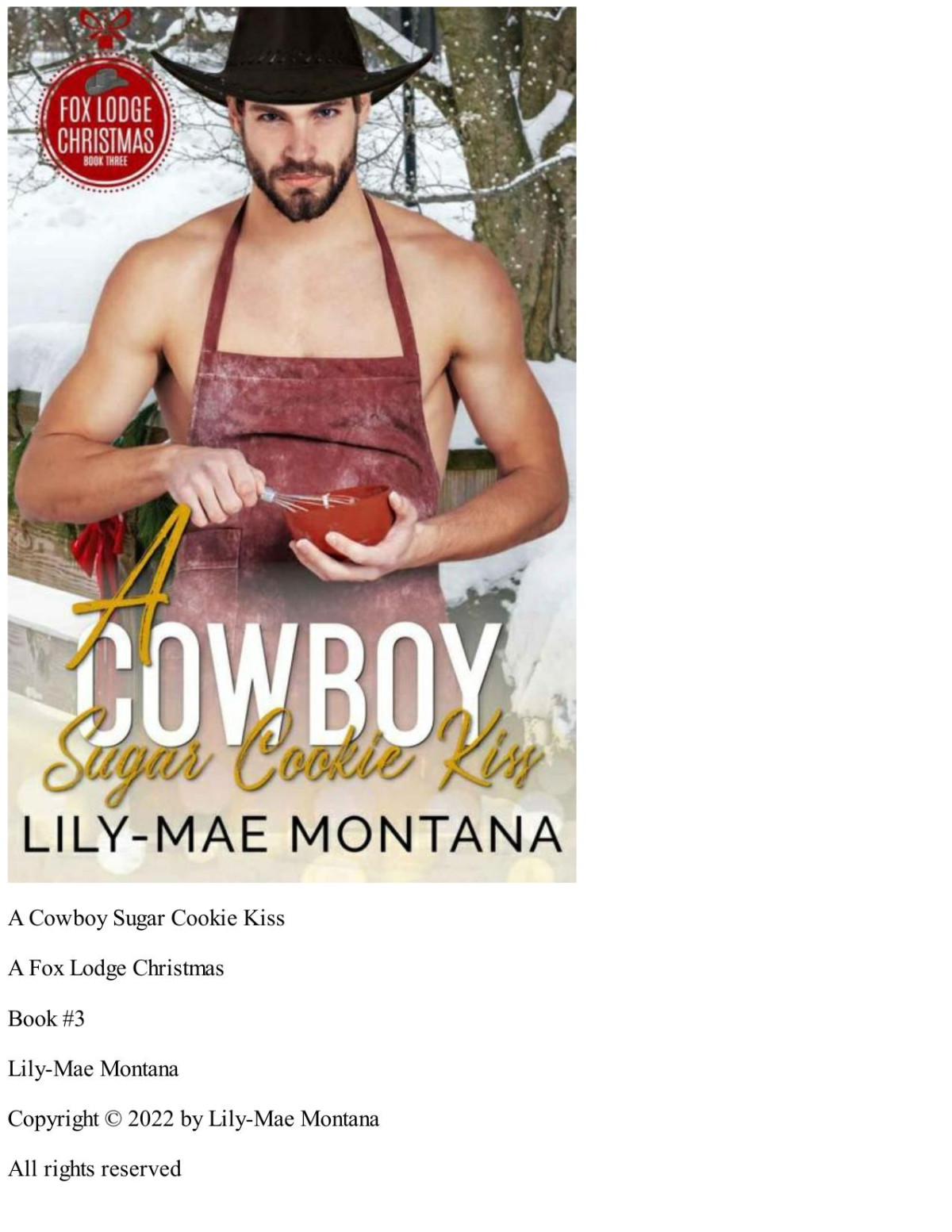 A Cowboy Sugar Cookie Kiss A Curvy Enemies To Lovers Steamy Holiday Western Romance A Fox Lodge Christmas Book 3 Lilymae Montana