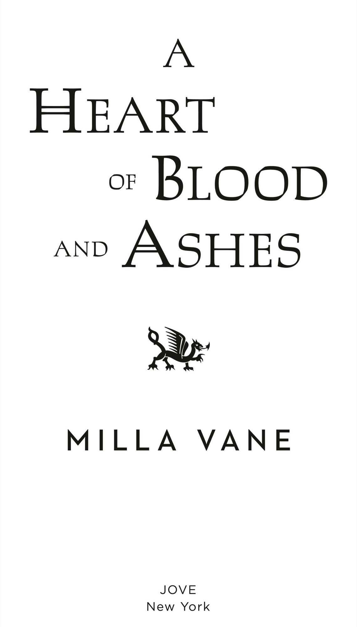 A Heart Of Blood And Ashes Milla Vane