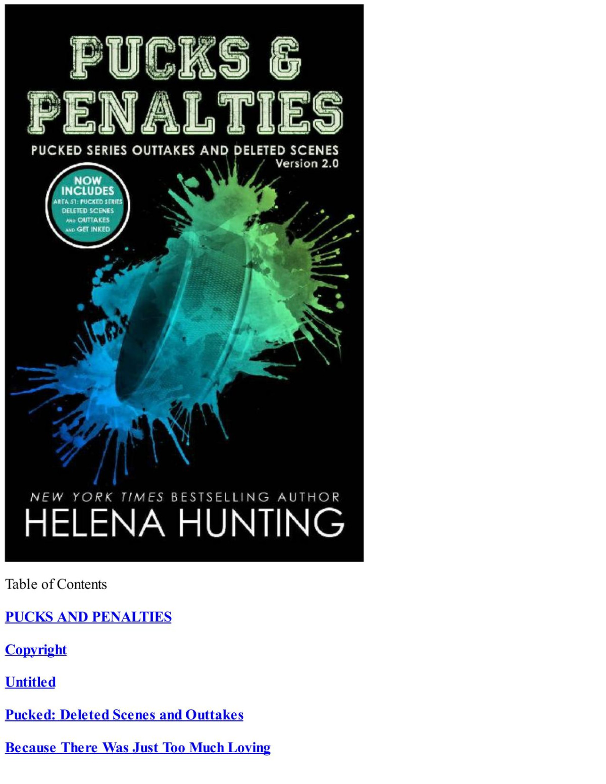 Pucks Penalties Pucked Series Deleted Scenes And Outtakes Version 20 The Pucked Series Helena Hunting
