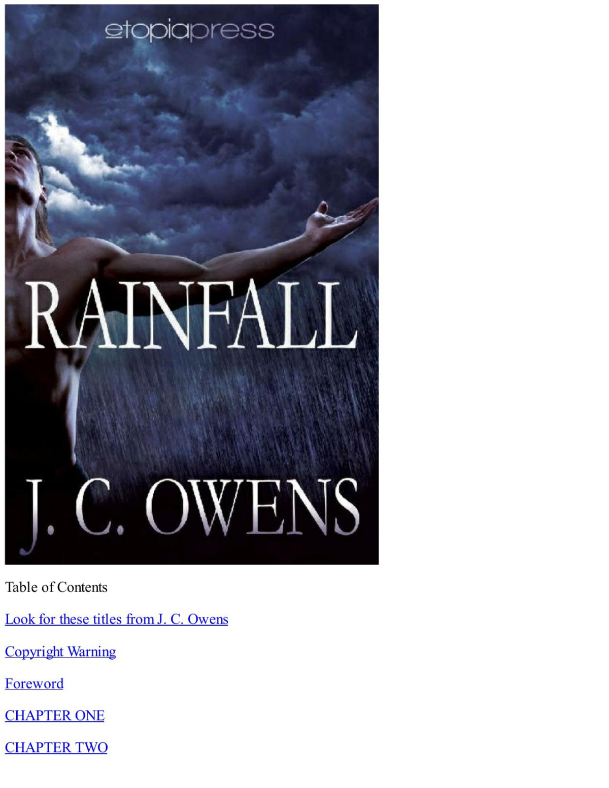 Rainfall The Anrodnes Chronicles Book 4 J C Owens