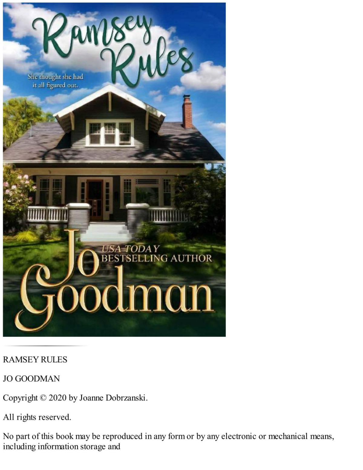 Ramsey Rules Jo Goodman