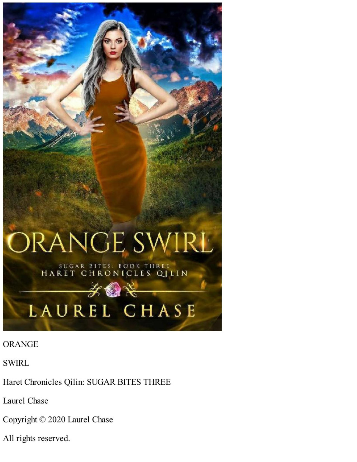Orange Swirl Haret Chronicles Qilin A Fantasy Romance Sugar Bites Book 3 Laurel Chase
