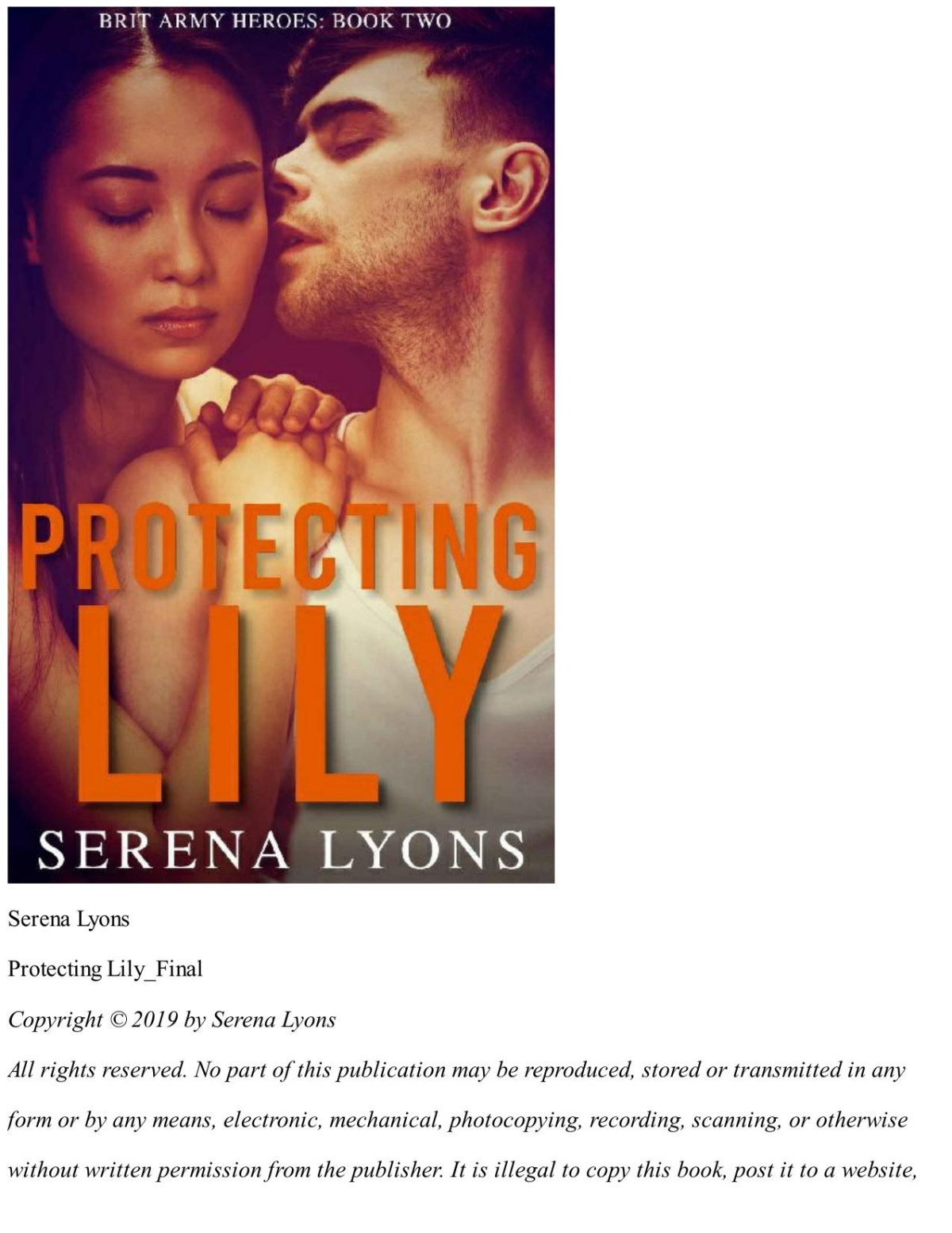 Protecting Lily Brit Army Heroes Book 2 Serena Lyons