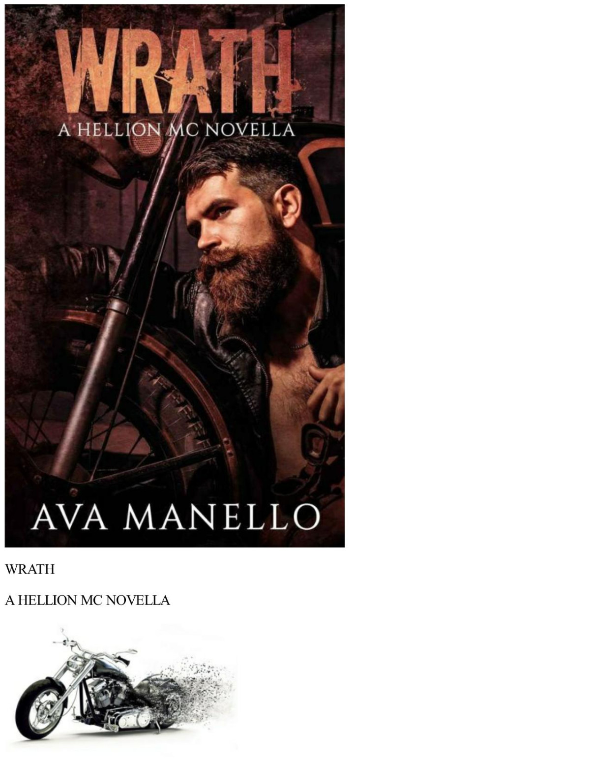 Wrath A Hellion Mc Novella Ava Manello