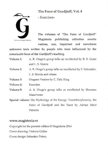The Force Of Gurdjieff Gi Gurdjieff Ar Orage