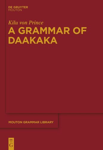 A Grammar Of Daakaka Kilu Von Prince