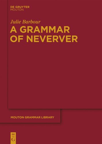 A Grammar Of Neverver Julie Barbour